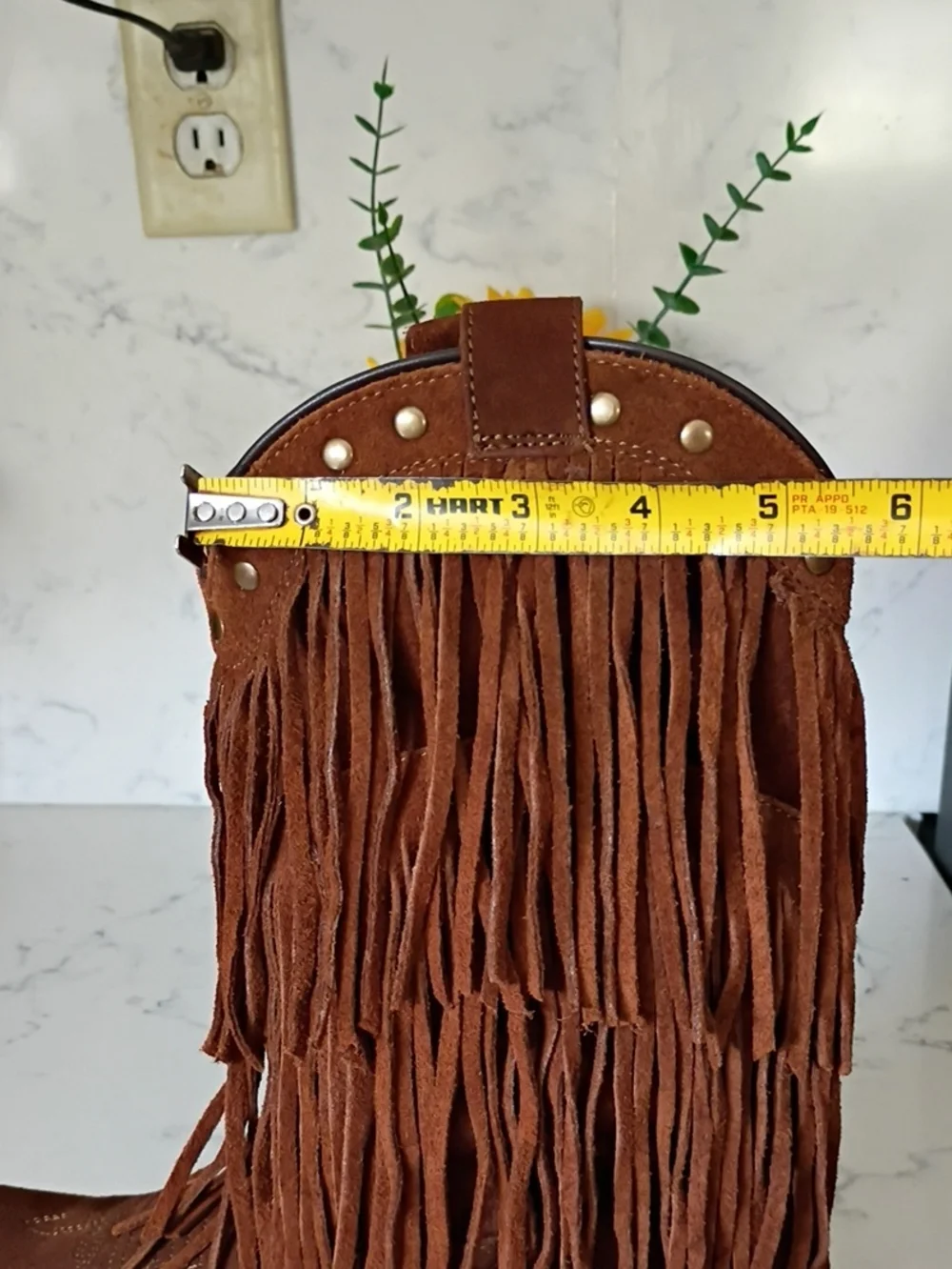 SHYANNE Leather Suede Fringe Boot  Kids